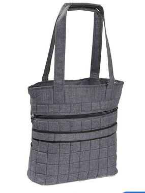 LUG TAXI CAB FULL TOTE GREY PADDED MULTIPLE POCKETS & COMPARTMENTS